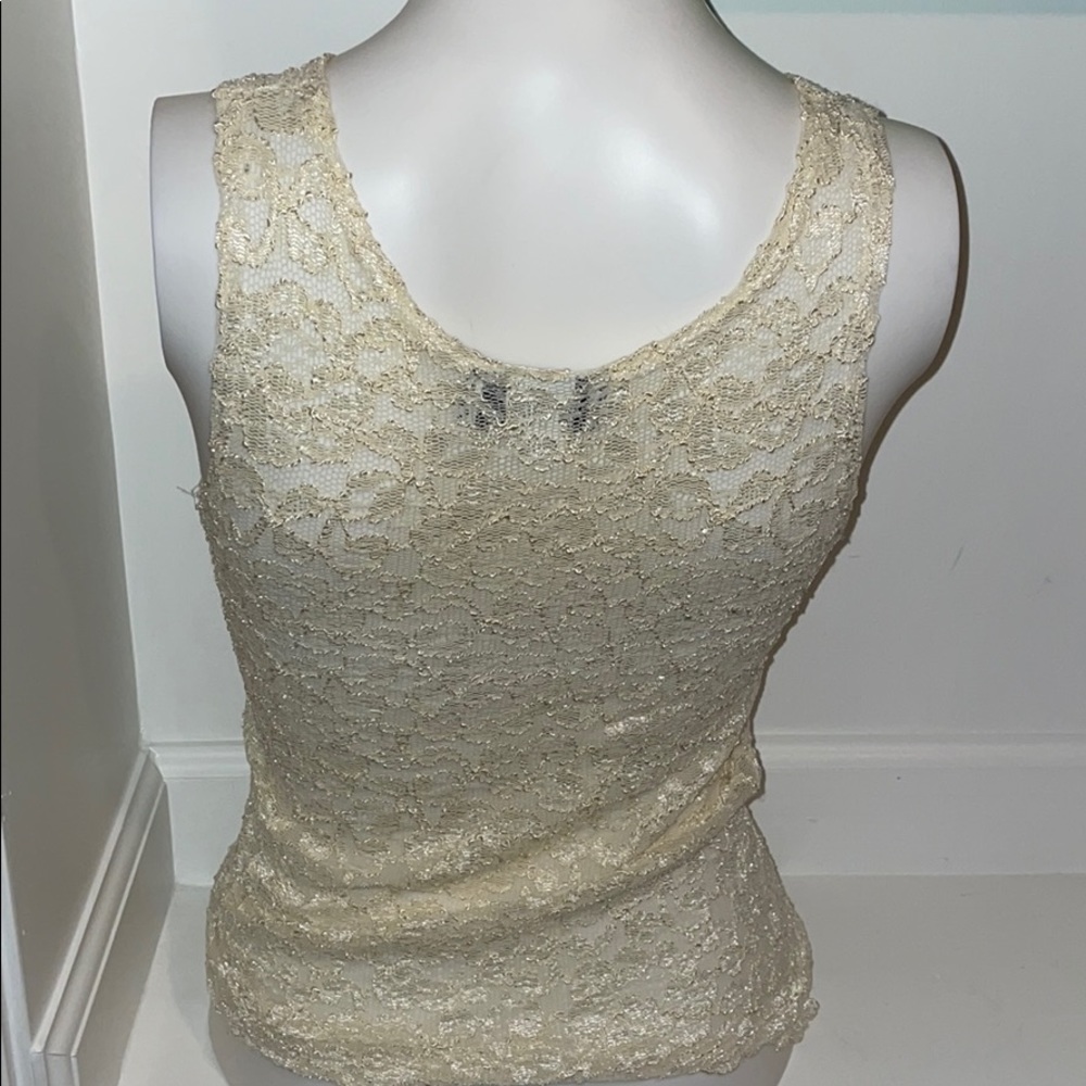 Cream Tank Top - Picture 3 of 4